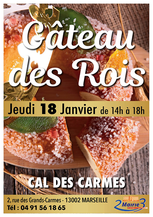 affiche gâteau des rois