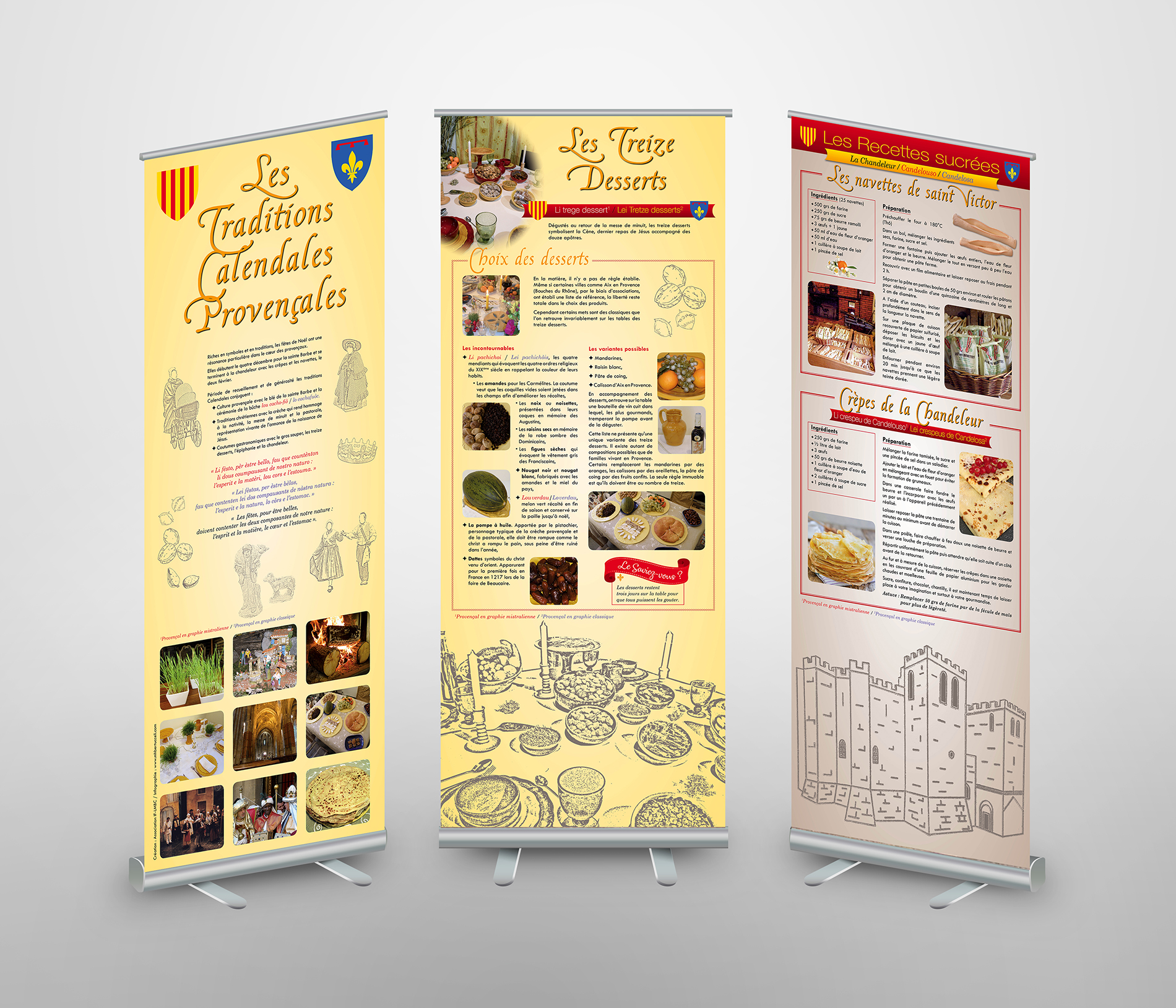 Roll-up pour expo traditions provençales